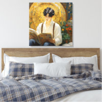 Style Vintage romantique Art de la lecture de garç