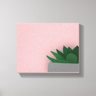 Toile Succulent minimaliste