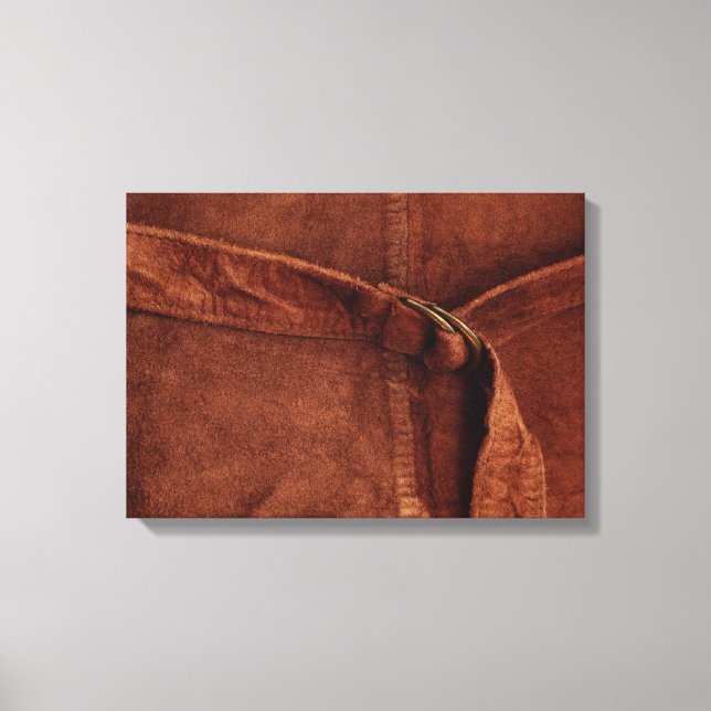 Toile Suède Brown Avec Sangle Et Boucle (Recto)