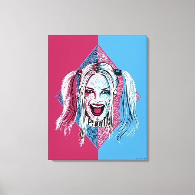 Toile Suicide Squad | Harley Laugh (Recto)