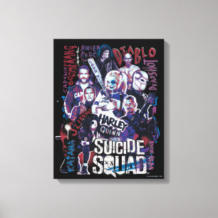 Toile Suicide Squad   Task Force X Typografy Photo