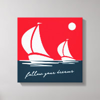 Suivez vos rêves nautiques voilier coucher de sole