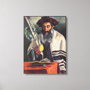 Toile Sukkot - peinture par Paula Gans - signé 1920