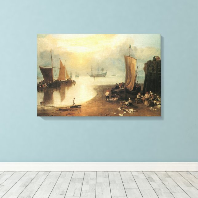 Toile Sun Rising Through Vapor par Joseph Turner (Insitu (Plancher de Bois))