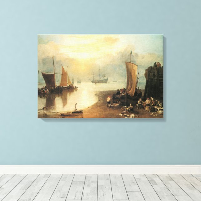 Toile Sun Rising Through Vapor par Joseph Turner (Insitu (Plancher de Bois))