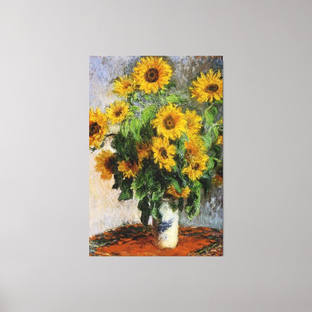 Toile Sunflowers, 1881 par Monet. (Recto)