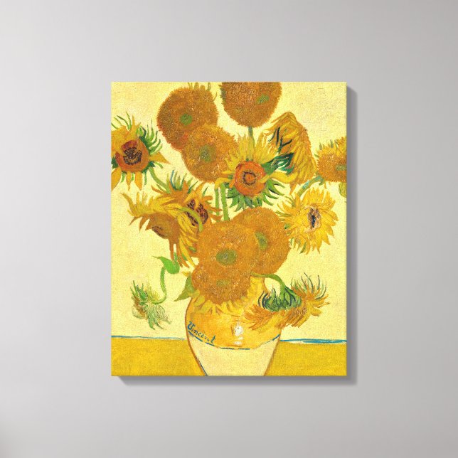 Toile Sunflowers par Vincent Van Gogh (Recto)
