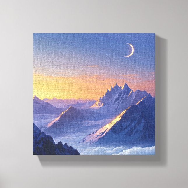Toile Sunrise Illuminates the Meili Snow Mountains (Recto)