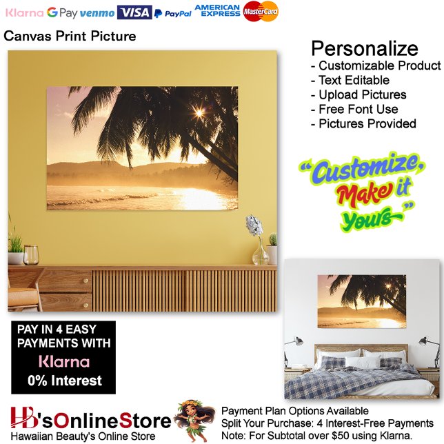 Toile Sunset Beach Imprimer Photo 11 (Sunset Beach Canvas Print Picture 11.)