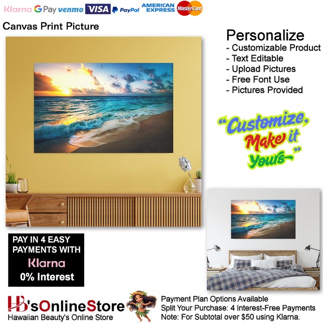 Toile Sunset Beach Imprimer Photo 19 (Sunset Beach Canvas Print Picture 19.)