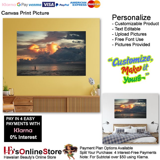 Toile Sunset Beach Imprimer Photo 47 (Sunset Beach Canvas Print Picture 47.)