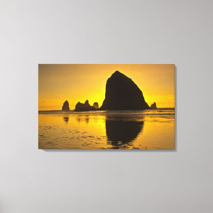 Toile Sunset, Cannon Beach, Oregon, États-Unis