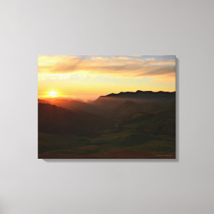 Toile Sunset de la côte centrale