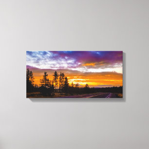 Toile Sunset de l'État de Washington