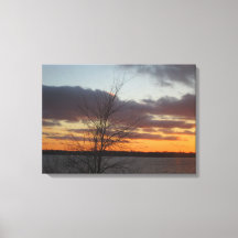 Toile Sunset Lake - 23,17 po x 16,50 po
