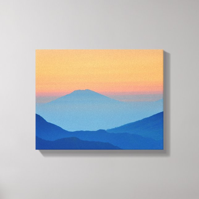 Toile Sunset Mountains Abstract (Recto)