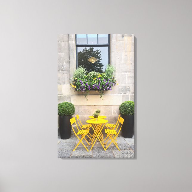Toile Sunshine Bistro - Photographie couleur originale (Recto)