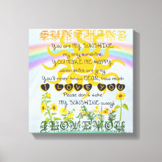 Toile Sunshine et Rainbows