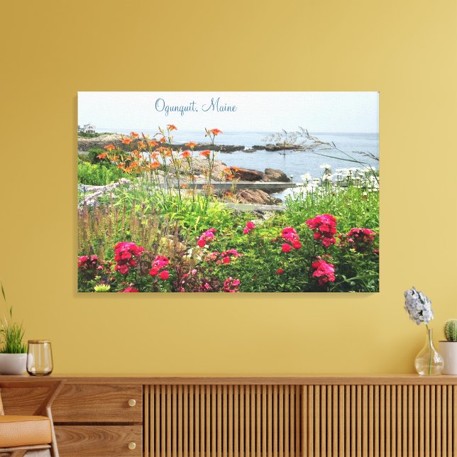 Toile Superbe Côte Jardin Océan Ogunquit, ME (Insitu(Salon))