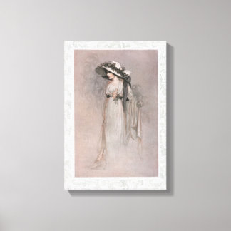 Toile Superbe femme victorienne en Casquette