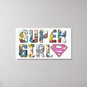 Toile Supergirl Comic Logo