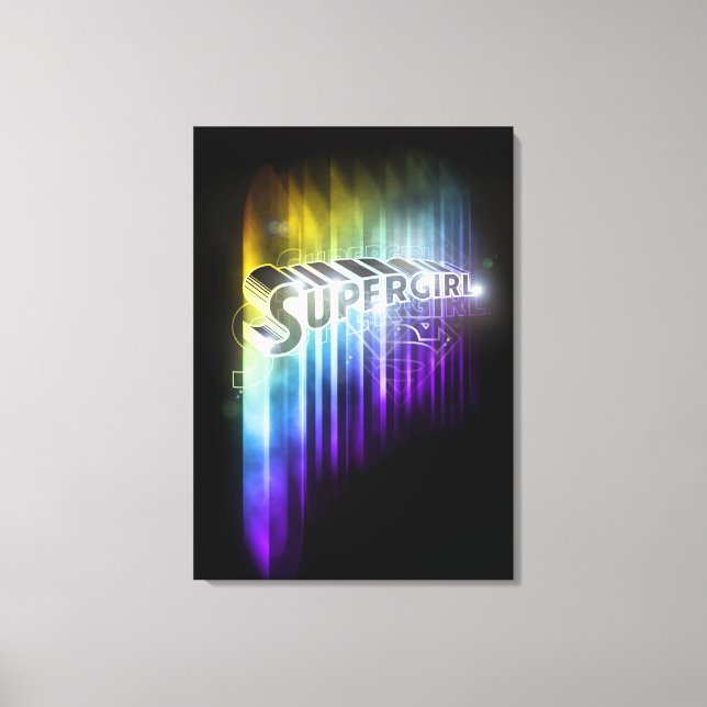 Toile Supergirl Rainbow (Recto)