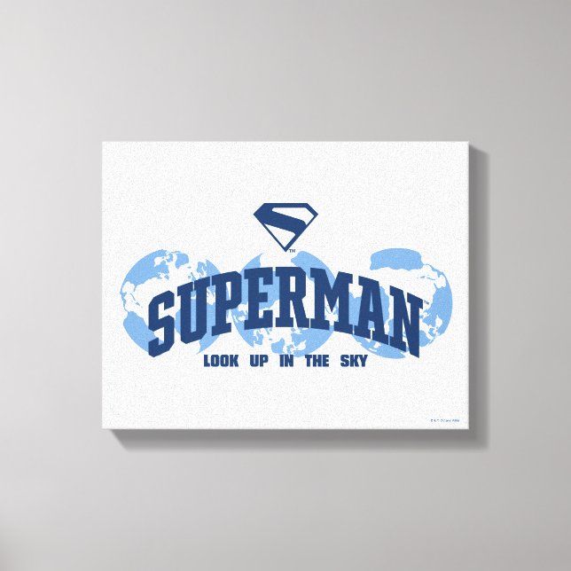 Toile Superman dans le monde (Recto)