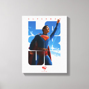 Toile Superman regarde Pose
