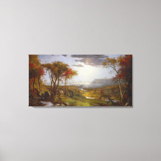 Toile Sur la rivière Hudson, 1860 (huile sur toile)