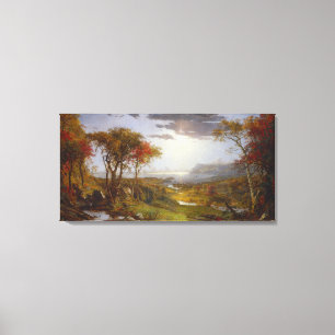 Toile Sur le fleuve Hudson, 1860 (huile sur la toile)