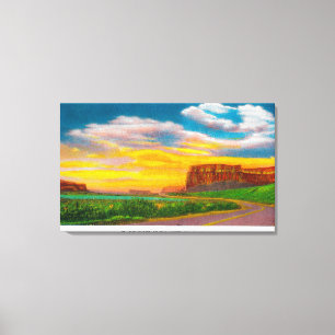 Toile Sur le sol du barrage Upper Grand Coulee