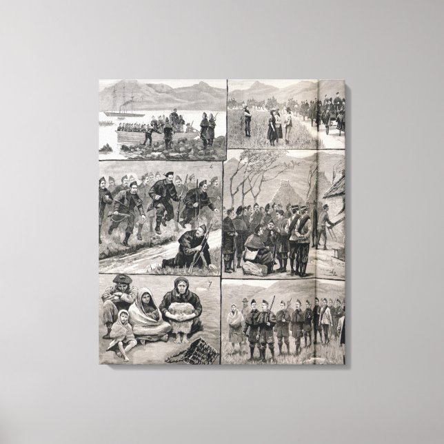 Toile Sur l'obligation d'expulsion en Irlande (Recto)