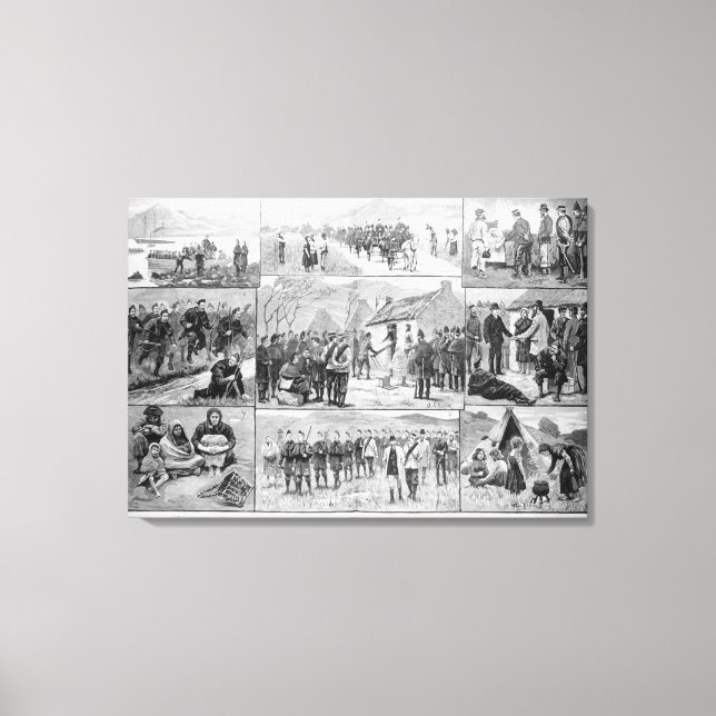 Toile Sur l'obligation d'expulsion en Irlande (Recto)