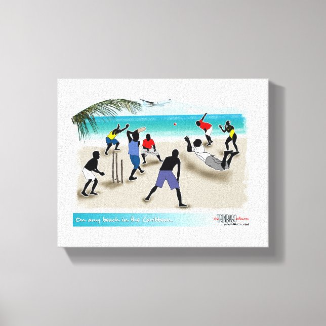 Toile sur n'importe quelle plage des Caraïbes (Recto)