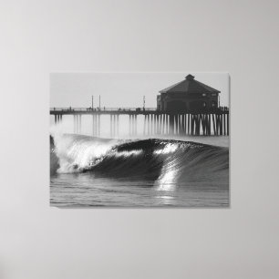 Toile Surf sur le Huntington Beach Pier - côté nord