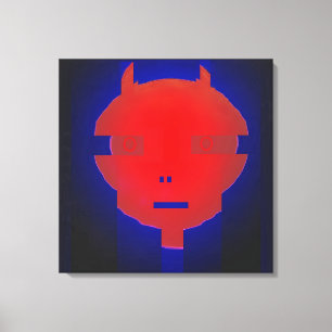 Toile Surréalisme du diable numérique Ken Gage