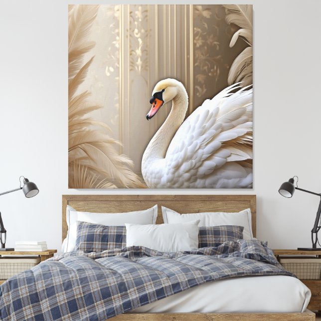 Toile *~* Swan blanc SC1 Majestic Belle (Insitu(Chambre))