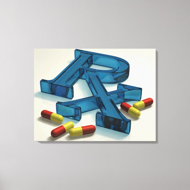 Toile Symbole 3D RX avec capsules (Recto)