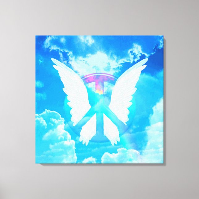 Toile Symbole Ange des Ailes & Paix (Recto)