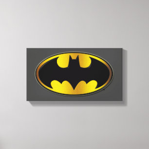Toile Symbole Batman Logo de dégradé ovale
