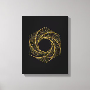 Toile Symbole de géométrie sacrée