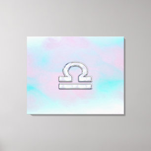 Toile Symbole de Libra Zodiac Mère de style perle
