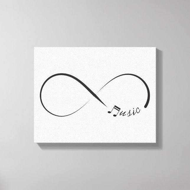 Toile Symbole de musique infini (Recto)