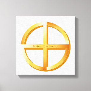 Toile Symbole de spiritualité autochtone