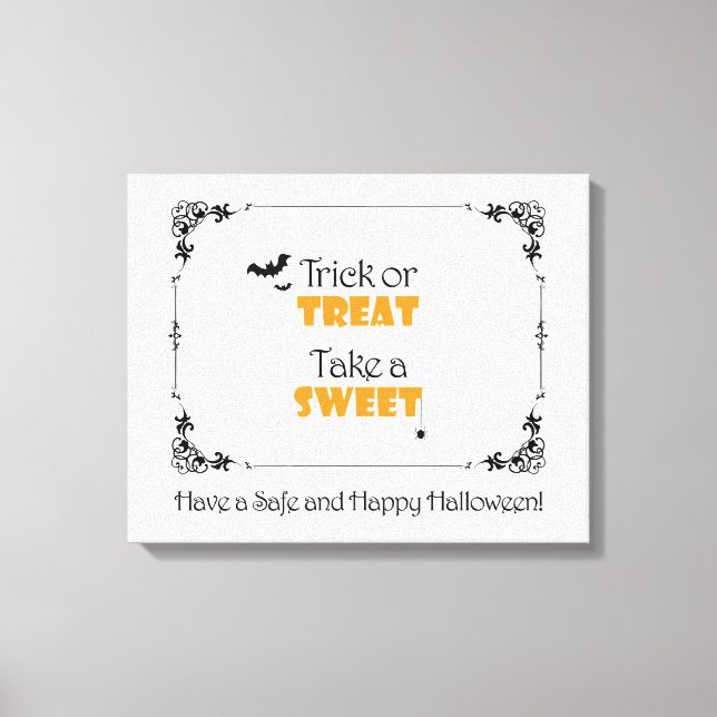Toile SYMBOLE DE TRAITEMENT Halloween (Recto)
