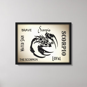 Toile Symbole du zodiaque Scorpion