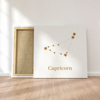 Symbole moderne Zodiac Capricorne d'or | Élément T
