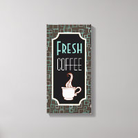 Symbole Retro Coffee Shop Wall Art
