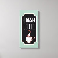 Symbole Retro Mint Café Shop Wall Art Cuisine Sign