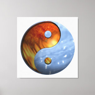 Toile Symbole Yin et Yang